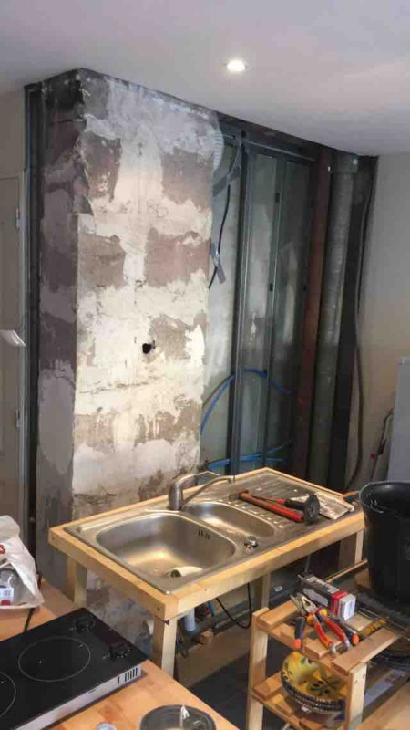 Création d’une cuisine et rénovation d’une salle de bain dans le centre de Bordeaux.